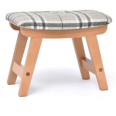 BGKASYHI Coussin de siège en tissu de lin, banc de salon pour cuisine, repose-pieds en bois, tabouret à chaussures rembourré, marchepied en bois massif B 38 x 25 x 29 cm BGKASYHI Coussin de siège en tissu de lin, banc de salon pour cuisine, repose-pieds en bois, tabouret à chaussures rembourré, marchepied en bois massif B 38 x 25 x 29 cm
