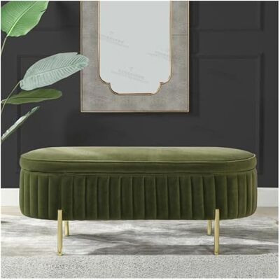 YHxFlux Banc d'entrée Banc de rangement d'entrée moderne bout lit Ottoman Bancs chambre rembourrés for pied capitonné Repose-pieds Tabouret avec pieds en métal Pour couloir(140 * 45 * 45cm) YHxFlux Banc d'entrée Banc de rangement d'entrée moderne bout lit Ottoman Bancs chambre rembourrés for pied capitonné Repose-pieds Tabouret avec pieds en métal Pour couloir(140 * 45 * 45cm)