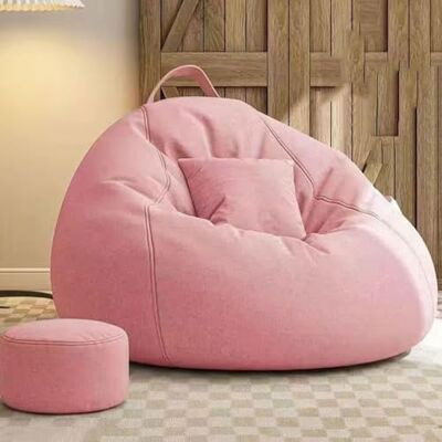 GWFBLID Grand pouf poire en mousse à mémoire de forme pour adolescents avec rembourrage, repose-pieds, canapé paresseux avec housse en microfibre douce pour dortoir, appartement, salon GWFBLID Grand pouf poire en mousse à mémoire de forme pour adolescents avec rembourrage, repose-pieds, canapé paresseux avec housse en microfibre douce pour dortoir, appartement, salon