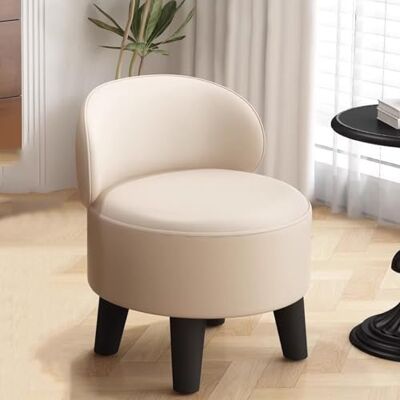 GIZNXBA Pouf Ottoman Cuir Rembourré Avec Dossier Pouf Pivotant À 360 Degrés Poufs En Cuir Pour Canapé, Salon, Chambre À Coucher Ou Entrée(Beige,A) GIZNXBA Pouf Ottoman Cuir Rembourré Avec Dossier Pouf Pivotant À 360 Degrés Poufs En Cuir Pour Canapé, Salon, Chambre À Coucher Ou Entrée(Beige,A)