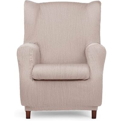 Eysa Luz Housse de canapé élastique pour fauteuil à oreilles Couleur lin Eysa Luz Housse de canapé élastique pour fauteuil à oreilles Couleur lin