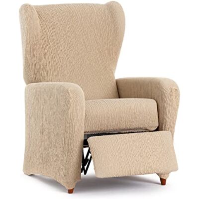 Eysa Llion Housse de canapé Lycra Beige 1 place Eysa Llion Housse de canapé Lycra Beige 1 place