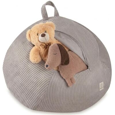 MISIOO Housse de pouf pour enfant Rangement de jouets et pouf en un Tissu velours côtelé lavable avec fermeture éclair Organiseur pour chambre d'enfant Beige MISIOO Housse de pouf pour enfant Rangement de jouets et pouf en un Tissu velours côtelé lavable avec fermeture éclair Organiseur pour chambre d'enfant Beige