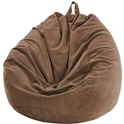Chickwing Housse de Pouf Poire, Velours Côtelé Fauteuil Poire sans Remplissage pour Extérieur et Intérieur Détente, Chaise Longue de Salon, Chambre Coussin(Marron, 85x110cm) Chickwing Housse de Pouf Poire, Velours Côtelé Fauteuil Poire sans Remplissage pour Extérieur et Intérieur Détente, Chaise Longue de Salon, Chambre Coussin(Marron, 85x110cm)