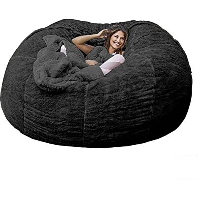 USYIBIBI Pouf géant en fourrure, pour adultes et enfants, pouf de rangement canapé-lit USYIBIBI Pouf géant en fourrure, pour adultes et enfants, pouf de rangement canapé-lit