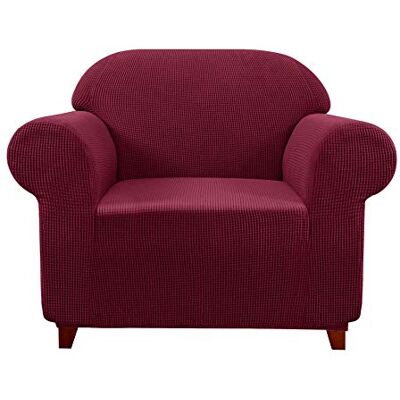 subrtex 1 Pièce Housse de Canapé Polyester Élastique Housse de Siège Doublure de Canapé Domestique (1 place, Bordeaux) subrtex 1 Pièce Housse de Canapé Polyester Élastique Housse de Siège Doublure de Canapé Domestique (1 place, Bordeaux)