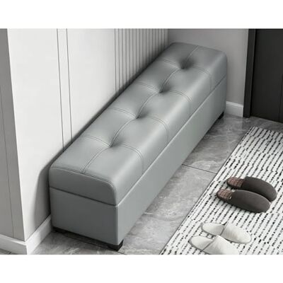 LIHDNGXM Banc ottoman de rangement moderne rembourré grande capacité, banc en similicuir pour pied de lit, entrée et repose-pieds de salon(B,120x30x40cm) LIHDNGXM Banc ottoman de rangement moderne rembourré grande capacité, banc en similicuir pour pied de lit, entrée et repose-pieds de salon(B,120x30x40cm)