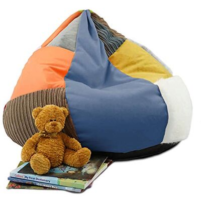 rucomfy Beanbags Pouf poire sensoriel d'intérieur confortable pour enfant Mélange de couleurs aléatoires et tissus de qualité rucomfy Beanbags Pouf poire sensoriel d'intérieur confortable pour enfant Mélange de couleurs aléatoires et tissus de qualité