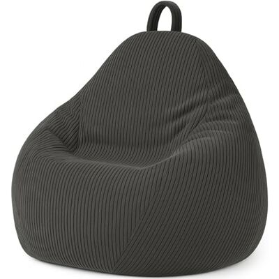 bananair Pouf Poire en Velours Côtelé Fabriqué en France – Doux, Confortable, Facilement Transportable & Housse Lavable – Gros Pouf Salon/Chambre pour Ado, Enfant (105 x 85 cm, Gris foncé) bananair Pouf Poire en Velours Côtelé Fabriqué en France – Doux, Confortable, Facilement Transportable & Housse Lavable – Gros Pouf Salon/Chambre pour Ado, Enfant (105 x 85 cm, Gris foncé)