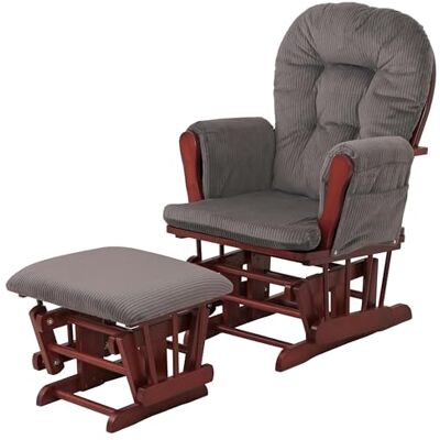 Mendler HWC-C76 Fauteuil de relaxation avec tabouret en tissu velours côtelé 320 g/m² Certifié Öko-Tex Gris foncé Armature gris foncé Mendler HWC-C76 Fauteuil de relaxation avec tabouret en tissu velours côtelé 320 g/m² Certifié Öko-Tex Gris foncé Armature gris foncé