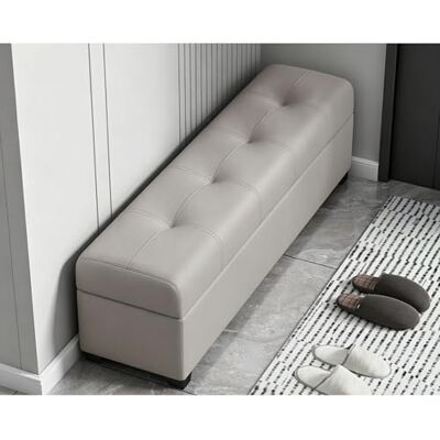 LIHDNGXM Banc ottoman de rangement moderne rembourré grande capacité, banc en similicuir pour pied de lit, entrée et repose-pieds de salon(G,140x30x40cm) LIHDNGXM Banc ottoman de rangement moderne rembourré grande capacité, banc en similicuir pour pied de lit, entrée et repose-pieds de salon(G,140x30x40cm)