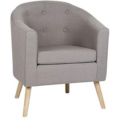 OHMG Fauteuil Scandinave Crapaud en Tissu de Lin, Petit Canapé Rembourrée Épaisse 1 Personne avec Accoudoirs et Dossier pour Salon OHMG Fauteuil Scandinave Crapaud en Tissu de Lin, Petit Canapé Rembourrée Épaisse 1 Personne avec Accoudoirs et Dossier pour Salon