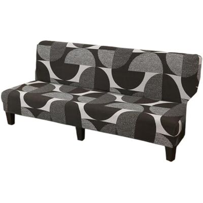 USOHJZ Housse de futon imprimée extensible avec fond élastique pour meubles de salon, chambre à coucher (couleur 30, M 150-180 cm) USOHJZ Housse de futon imprimée extensible avec fond élastique pour meubles de salon, chambre à coucher (couleur 30, M 150-180 cm)