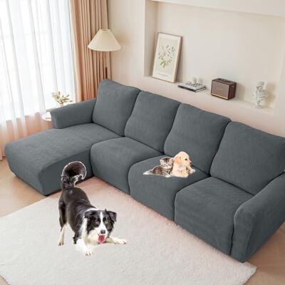 OBASDFD Housse De Canapé Inclinable Extensible À Motif Losanges For 1 3 Places, Élastique For Chaise Longue(Grey,3seats/8Pieces) OBASDFD Housse De Canapé Inclinable Extensible À Motif Losanges For 1 3 Places, Élastique For Chaise Longue(Grey,3seats/8Pieces)