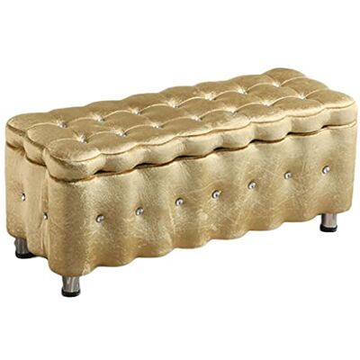 GYEQXKT Banc de rangement ottoman de style nordique, repose-pieds multifonctionnel, boîte de rangement rectangulaire pour magasin de vêtements, canapé, lit, extrémité de porte de maison, tabouret à GYEQXKT Banc de rangement ottoman de style nordique, repose-pieds multifonctionnel, boîte de rangement rectangulaire pour magasin de vêtements, canapé, lit, extrémité de porte de maison, tabouret à