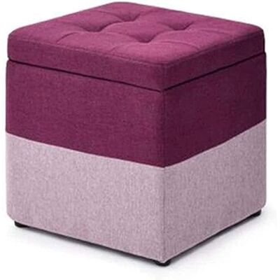 BEQLXTA Repose-pieds ottoman multifonction Banc à chaussures de rechange Boîte de rangement cubique Tabouret carré avec housse Tabouret de coiffeuse et coussin de salon (Siz BEQLXTA Repose-pieds ottoman multifonction Banc à chaussures de rechange Boîte de rangement cubique Tabouret carré avec housse Tabouret de coiffeuse et coussin de salon (Siz