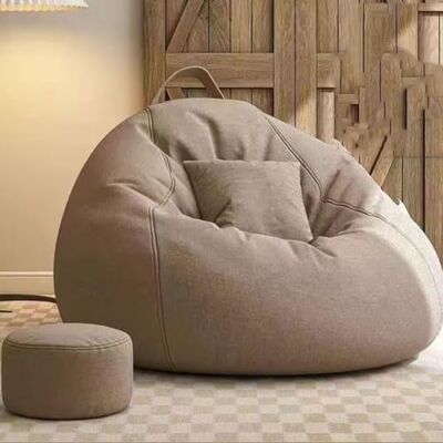 GWFBLID Grand pouf poire en mousse à mémoire de forme pour adolescents avec rembourrage, repose-pieds, canapé paresseux avec housse en microfibre douce pour dortoir, appartement, salon GWFBLID Grand pouf poire en mousse à mémoire de forme pour adolescents avec rembourrage, repose-pieds, canapé paresseux avec housse en microfibre douce pour dortoir, appartement, salon