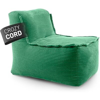 Lumaland Pouf modulaire en velours côtelé pour intérieur Vert 54 x 81 x 70 Coussin d'assise lavable pour salon, chambre à coucher, etc., peut être combiné avec d'autres éléments du système modulaire Lumaland Pouf modulaire en velours côtelé pour intérieur Vert 54 x 81 x 70 Coussin d'assise lavable pour salon, chambre à coucher, etc., peut être combiné avec d'autres éléments du système modulaire
