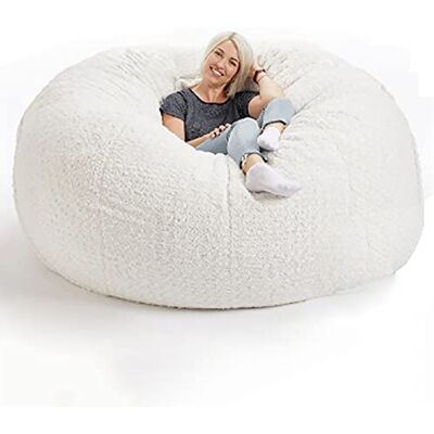 WTUYJN Pouf géant pour adultes, housse de canapé souple lavable (sans rembourrage), meubles de salon, fête WTUYJN Pouf géant pour adultes, housse de canapé souple lavable (sans rembourrage), meubles de salon, fête