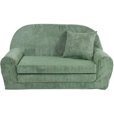 FORTISLINE Canapé enfant Rosalia Mini Mini canapé convertible en velours côtelé avec rallonge Canapé-lit 78 x 45 x 40 cm Canapé enfant certifié Oeko-TEX Coussin inclus Disponible en 7 FORTISLINE Canapé enfant Rosalia Mini Mini canapé convertible en velours côtelé avec rallonge Canapé-lit 78 x 45 x 40 cm Canapé enfant certifié Oeko-TEX Coussin inclus Disponible en 7