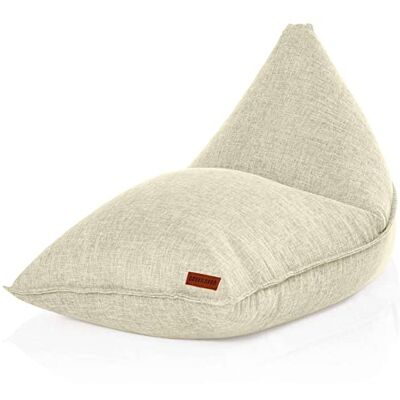 Green Bean Pouf triangle 150 x 100 x 100 cm avec rembourrage en perles EPS Doux et moelleux Lavable Tissu intérieur Coussin de sol, coussin de couchage Beige Green Bean Pouf triangle 150 x 100 x 100 cm avec rembourrage en perles EPS Doux et moelleux Lavable Tissu intérieur Coussin de sol, coussin de couchage Beige
