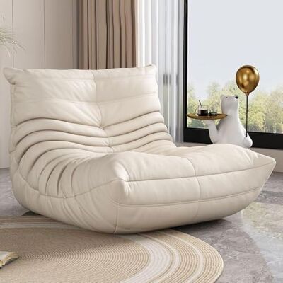 LIJBDDM Pouf poire en éponge, fauteuil géant rempli à mémoire de forme, convient aux adultes et adolescents, super doux, pour salon, chambre à coucher, université, jeu, livre de lecture (cuir griffure LIJBDDM Pouf poire en éponge, fauteuil géant rempli à mémoire de forme, convient aux adultes et adolescents, super doux, pour salon, chambre à coucher, université, jeu, livre de lecture (cuir griffure
