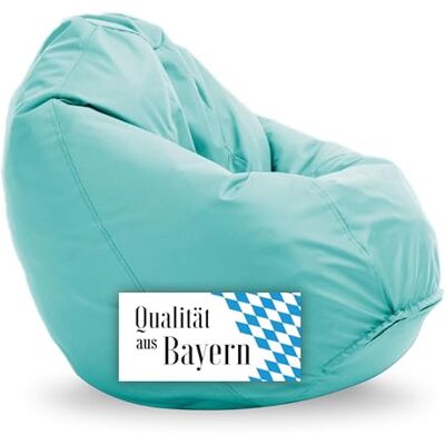 Bruni Pouf Classico L vert menthe – Sac intérieur, housse amovible, perles EPS de qualité alimentaire, rembourrage fabriqué en Allemagne Bruni Pouf Classico L vert menthe – Sac intérieur, housse amovible, perles EPS de qualité alimentaire, rembourrage fabriqué en Allemagne