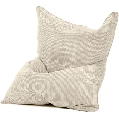 Green Bean Pouf XXL en velours côtelé 370 l Rembourrage en perles EPS Tissu douillet, doux et robuste Coussin de sol, coussin d'assise Beige Green Bean Pouf XXL en velours côtelé 370 l Rembourrage en perles EPS Tissu douillet, doux et robuste Coussin de sol, coussin d'assise Beige