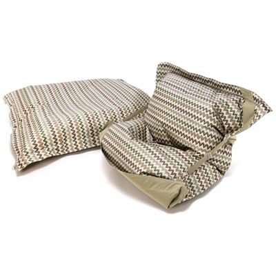 Ecopuf Pouf XXL Bean Bag Pouf avec Rembourrage Grand Coussin de Sol Pour L'intérieur et L'extérieur, Motif en Zigzag, Hydrofuge, 135(L) x170(L) x170(H) cm, 5kg, Pillow Classic Outdoor Vert Ecopuf Pouf XXL Bean Bag Pouf avec Rembourrage Grand Coussin de Sol Pour L'intérieur et L'extérieur, Motif en Zigzag, Hydrofuge, 135(L) x170(L) x170(H) cm, 5kg, Pillow Classic Outdoor Vert