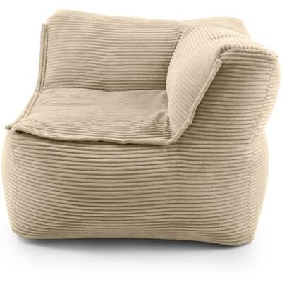 Lumaland Pouf modulaire d'angle droit en velours côtelé 340 l pour canapé modulaire Match idéal avec fauteuil et pouf Pouf en perles EPS avec rembourrage Coussin d'assise salon intérieur lavable Lumaland Pouf modulaire d'angle droit en velours côtelé 340 l pour canapé modulaire Match idéal avec fauteuil et pouf Pouf en perles EPS avec rembourrage Coussin d'assise salon intérieur lavable