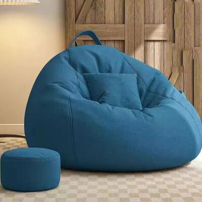 GWFBLID Grand pouf poire en mousse à mémoire de forme pour adolescents avec rembourrage, repose-pieds, canapé paresseux avec housse en microfibre douce pour dortoir, appartement, salon GWFBLID Grand pouf poire en mousse à mémoire de forme pour adolescents avec rembourrage, repose-pieds, canapé paresseux avec housse en microfibre douce pour dortoir, appartement, salon