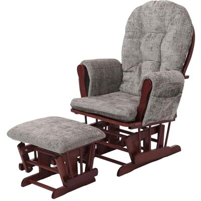 Mendler HWC-C76 Fauteuil de relaxation avec tabouret en tissu chenille (465 g/m²) Certifié Öko-Tex Gris clair Armature foncé Mendler HWC-C76 Fauteuil de relaxation avec tabouret en tissu chenille (465 g/m²) Certifié Öko-Tex Gris clair Armature foncé