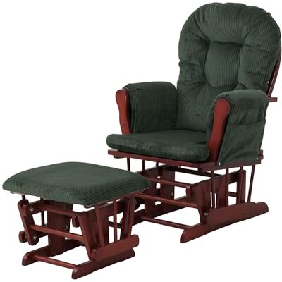 Mendler Fauteuil relax HWC-C76 en tissu côtelé Vert Structure foncée Fauteuil à bascule avec tabouret, velours côtelé (320 g/m²) Mendler Fauteuil relax HWC-C76 en tissu côtelé Vert Structure foncée Fauteuil à bascule avec tabouret, velours côtelé (320 g/m²)
