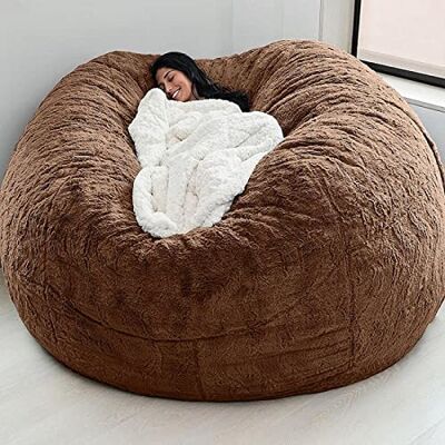 WTUYJN Pouf géant pour adultes, housse de canapé souple lavable (sans rembourrage), meubles de salon, fête WTUYJN Pouf géant pour adultes, housse de canapé souple lavable (sans rembourrage), meubles de salon, fête
