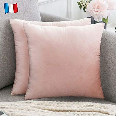 Douceur De Plumes Lot de 2 Housse de Coussin Rose Poudré Pale Velours 40x40 cm Uni, Taie d'Oreiller Carré Doux et Moderne pour Salon Scandinave, Pink Canapé (2 Rose Poudré) Douceur De Plumes Lot de 2 Housse de Coussin Rose Poudré Pale Velours 40x40 cm Uni, Taie d'Oreiller Carré Doux et Moderne pour Salon Scandinave, Pink Canapé (2 Rose Poudré)