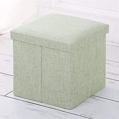 GHFXSCV Tabouret de rangement pliable ottoman Banc rembourré de 30,5 cm pour chambre à coucher et couloir Repose-pieds élégant en tissu vert Solution de rangement multifonction 30 x 30 x 30 cm GHFXSCV Tabouret de rangement pliable ottoman Banc rembourré de 30,5 cm pour chambre à coucher et couloir Repose-pieds élégant en tissu vert Solution de rangement multifonction 30 x 30 x 30 cm