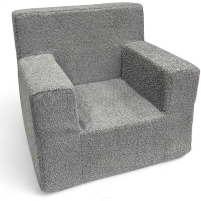 FORTISLINE Fauteuil pour enfant 51 x 47 x 34 cm Oeko-TEX Fauteuil de jeu pour enfant Chambre d'enfant Fauteuil en mousse Tissu peluche Plusieurs motifs (gris) FORTISLINE Fauteuil pour enfant 51 x 47 x 34 cm Oeko-TEX Fauteuil de jeu pour enfant Chambre d'enfant Fauteuil en mousse Tissu peluche Plusieurs motifs (gris)