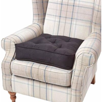 HOMESCAPES Coussin d’Assise rehausseur, Coussin de Sol en suédine Noir, 50 x 50 x 10 cm HOMESCAPES Coussin d’Assise rehausseur, Coussin de Sol en suédine Noir, 50 x 50 x 10 cm
