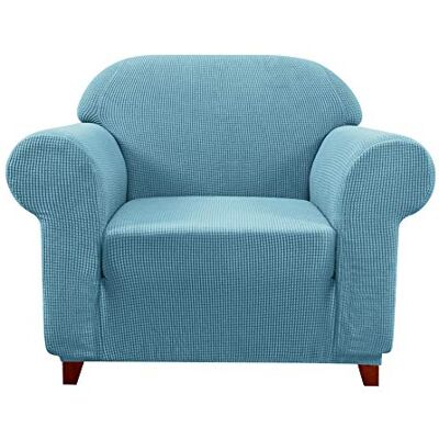 subrtex 1-Pièce Housse de Canapé Extensible Housse de Fauteuil avec Accoudoirs Élastique Canapé Protection (1 Place, Bleu Clair-1) subrtex 1-Pièce Housse de Canapé Extensible Housse de Fauteuil avec Accoudoirs Élastique Canapé Protection (1 Place, Bleu Clair-1)