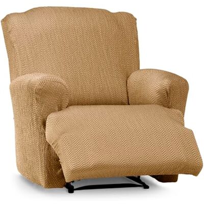Eysa Luz Housse de canapé élastique pour fauteuil relax inclinable Couleur moutarde Eysa Luz Housse de canapé élastique pour fauteuil relax inclinable Couleur moutarde