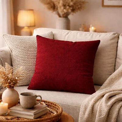HOME WOHNIDEEN Housse de coussin Elmer avec fermeture éclair dissimulée HOME WOHNIDEEN Housse de coussin Elmer avec fermeture éclair dissimulée