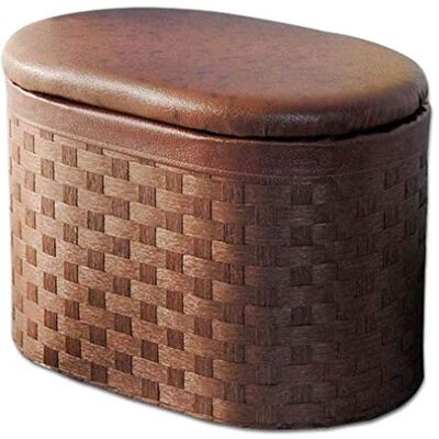KHLMSRXJ Tabouret ottoman avec rangement, repose-pieds en rotin tissé Repose-pieds d'extérieur Banc d'entrée KHLMSRXJ Tabouret ottoman avec rangement, repose-pieds en rotin tissé Repose-pieds d'extérieur Banc d'entrée