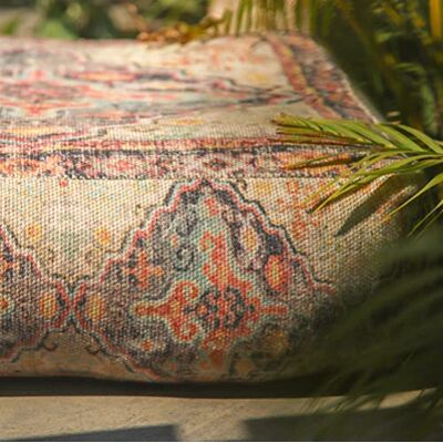 ART Boho Chic Decor Housse de Coussin d'extérieur 60x20 cm Taie d'oreiller Tapis de méditation carré Pouf décoratif en Coton imprimé ART Boho Chic Decor Housse de Coussin d'extérieur 60x20 cm Taie d'oreiller Tapis de méditation carré Pouf décoratif en Coton imprimé