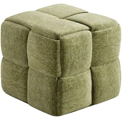 ZPRYZHD Repose-pieds Carré de Style Ottoman, Tabouret Bas, Petit Repose-pieds, Design Prêt à L'emploi, Idéal pour le Salon, la Chambre à Coucher ou L'entrée(Green,Large) ZPRYZHD Repose-pieds Carré de Style Ottoman, Tabouret Bas, Petit Repose-pieds, Design Prêt à L'emploi, Idéal pour le Salon, la Chambre à Coucher ou L'entrée(Green,Large)