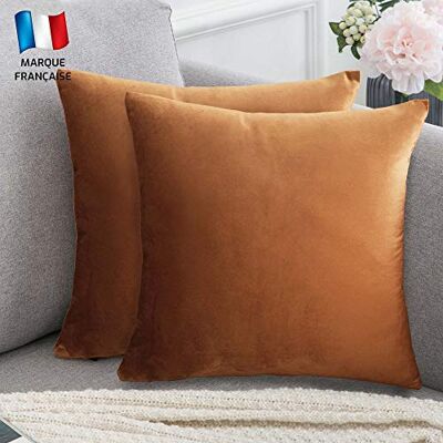 Douceur De Plumes Lot de 2 Housse de Coussin Rouille clair Velours 40x40 cm Uni,Taie d'Oreiller Brique Caramel Ambre Carré Doux et Design pour Salon Scandinave , Canapé Chambre ( 2 Rouille clair) Douceur De Plumes Lot de 2 Housse de Coussin Rouille clair Velours 40x40 cm Uni,Taie d'Oreiller Brique Caramel Ambre Carré Doux et Design pour Salon Scandinave , Canapé Chambre ( 2 Rouille clair)