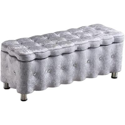 WENWENLEE Tabouret de rangement rectangulaire ottoman repose-pieds avec couvercle à charnière, simplicité nordique pour salon, canapé, banc, chambre à coucher, tabouret d'extrémité de lit, tabouret à langer de WENWENLEE Tabouret de rangement rectangulaire ottoman repose-pieds avec couvercle à charnière, simplicité nordique pour salon, canapé, banc, chambre à coucher, tabouret d'extrémité de lit, tabouret à langer de