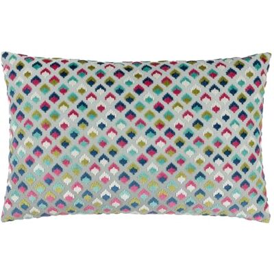 Housse de coussin en velours Jacquard Lexington - Multicolore - 40x60 cm Housse de coussin en velours Jacquard Lexington - Multicolore - 40x60 cm