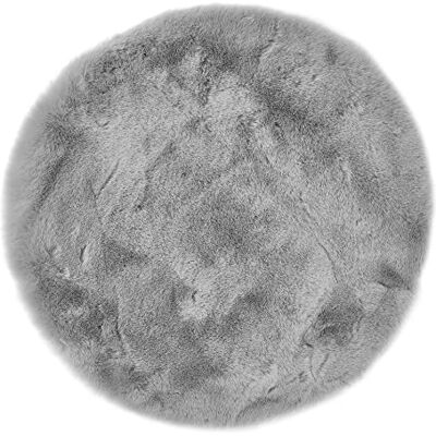andiamo Lot de 4 coussins de chaise Cingoli En fourrure synthétique Pour décoration de salon ou de chaise Coussins d'assise confortables Diamètre : 40 cm Gris andiamo Lot de 4 coussins de chaise Cingoli En fourrure synthétique Pour décoration de salon ou de chaise Coussins d'assise confortables Diamètre : 40 cm Gris