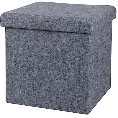 Urban Living KUBE "TISSU" POUF DE RANGEMENT PLIABLE GRIS FONCE 37,5XH37,5CM Urban Living KUBE "TISSU" POUF DE RANGEMENT PLIABLE GRIS FONCE 37,5XH37,5CM