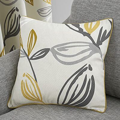 Fusion Ensley Coussin garni 100% coton 43 x 43 cm Ocre Fusion Ensley Coussin garni 100% coton 43 x 43 cm Ocre